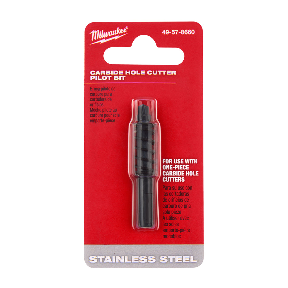 Milwaukee 49-57-8660, One-Piece Carbide Hole Cutter PILOT BIT