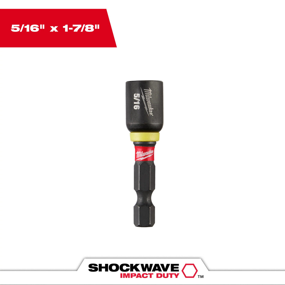 Milwaukee 49-66-4503, SHOCKWAVE 5/16 X 1-7/8 IMPACT MAGNETIC NUT DRIVER