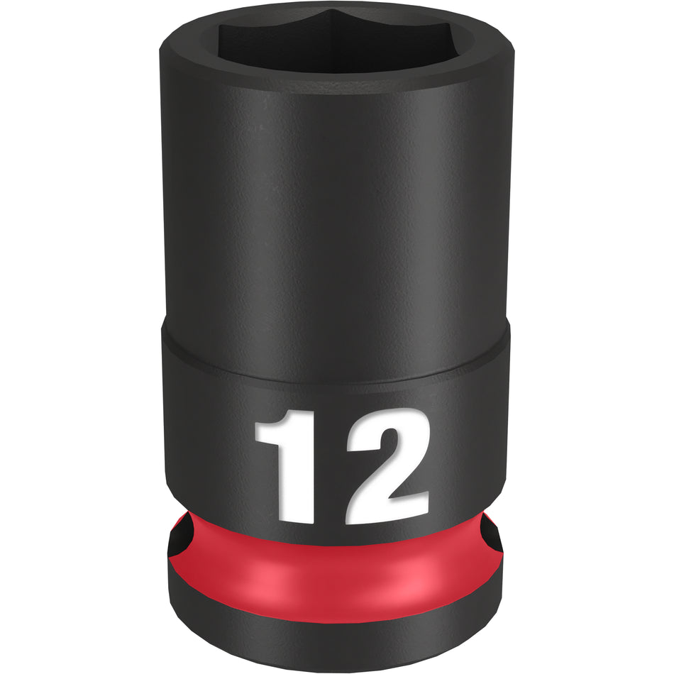 Milwaukee 49-66-6136, SHOCKWAVE Impact Duty™ 3/8" Drive 12mm Standard 6 Point Socket