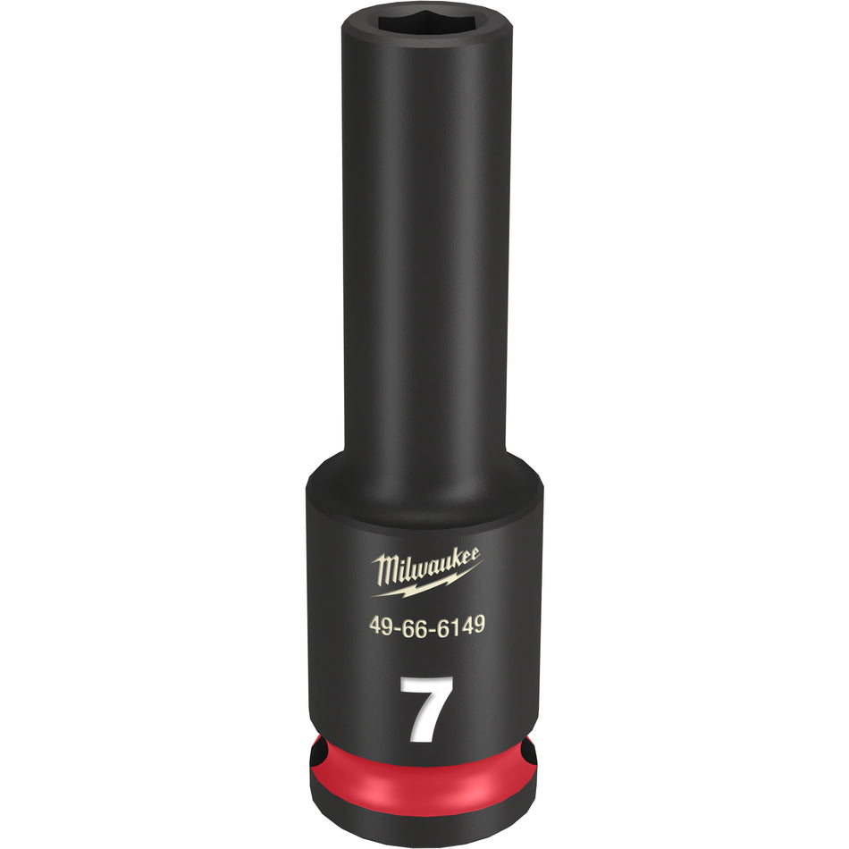 Milwaukee 49-66-6149, SHOCKWAVE Impact Duty™ 3/8" Drive 7mm Deep 6 Point Socket