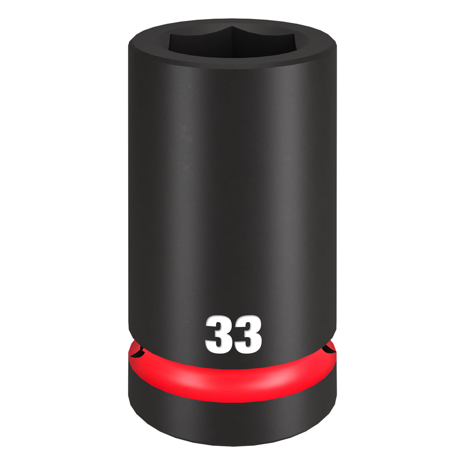 Milwaukee 49-66-6627, SHOCKWAVE Impact Duty™ 1" Drive 33mm Deep 6 Point Socket