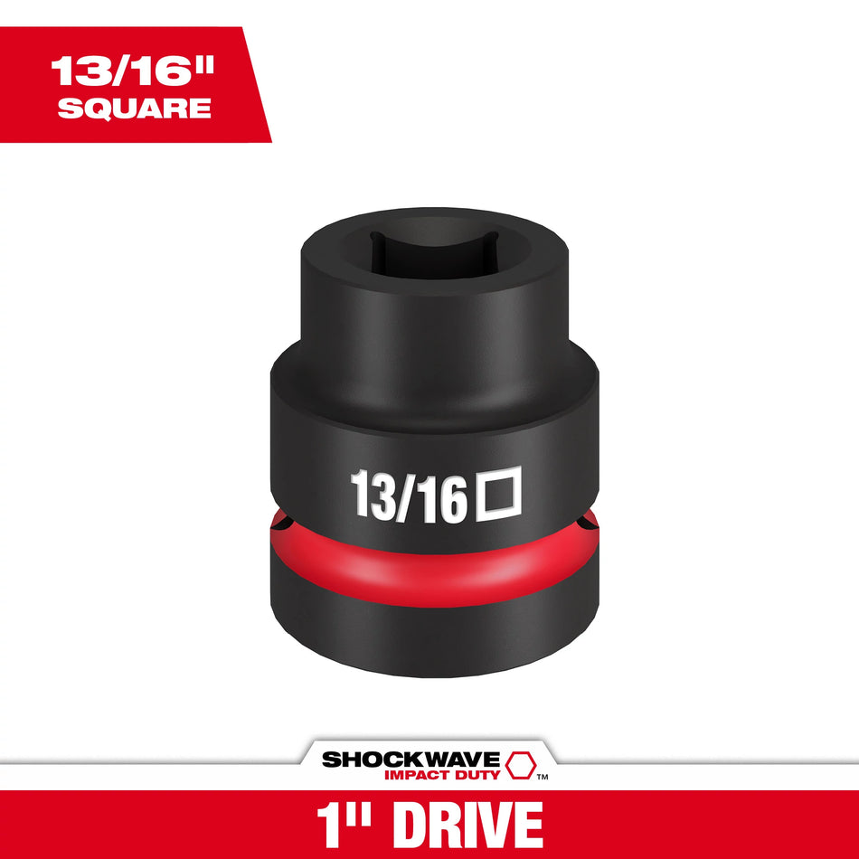 Milwaukee 49-66-7841, SHOCKWAVE Impact Duty™ 1" Drive 13/16" Standard 4 Point Square Socket