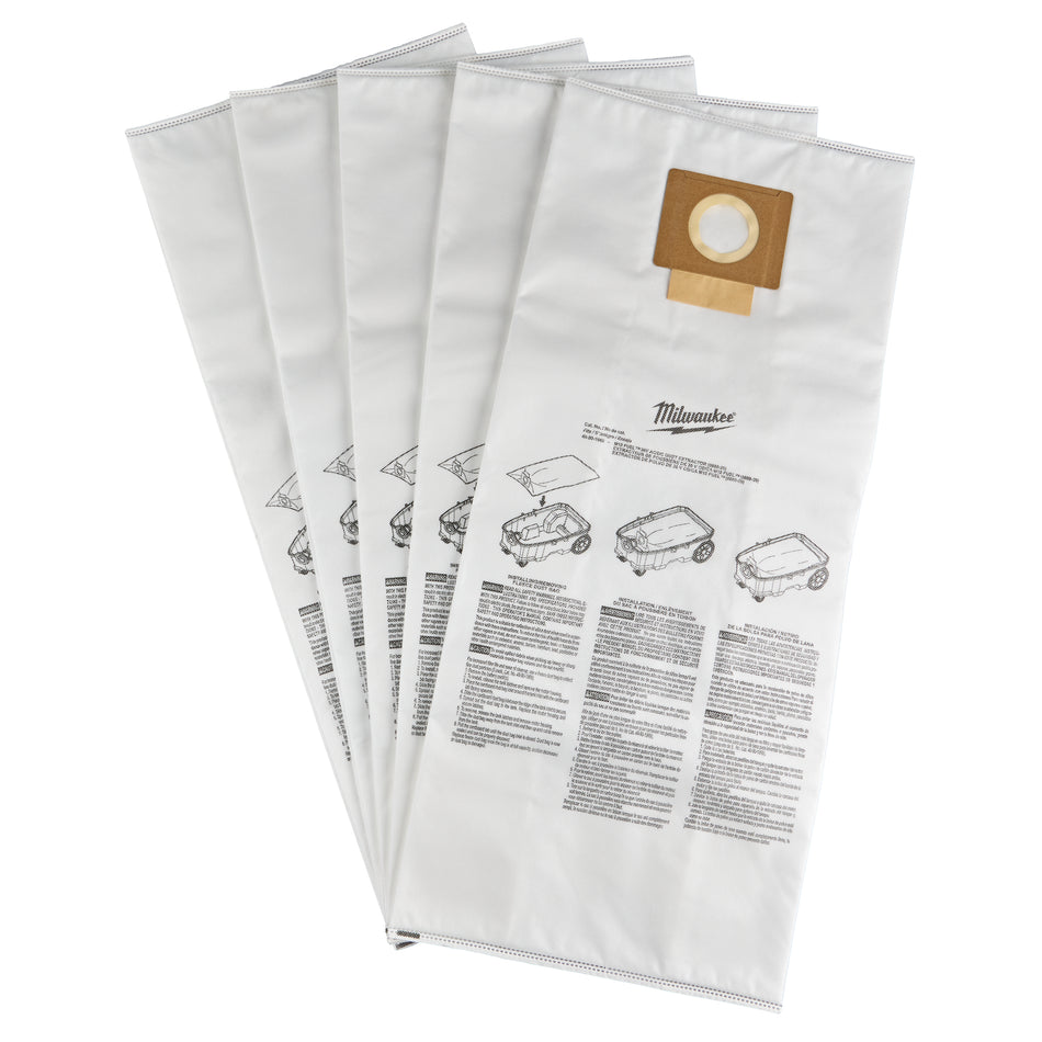 Milwaukee 49-90-1969, Fleece Dust Bags (5PK)(For 0888-20/22HD)