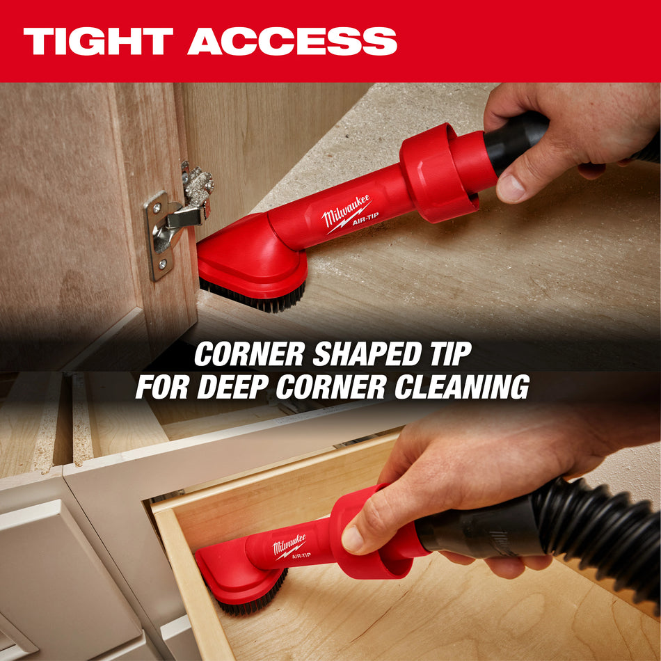 Milwaukee 49-90-2021, AIR-TIP™ Rotating Corner Brush Tool