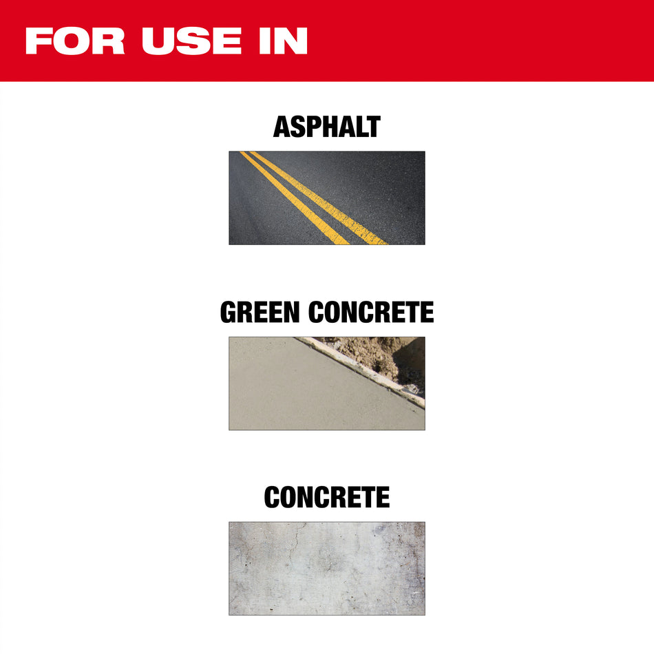 Milwaukee 49-93-7240, 14"x.125x1/20MM ASPHALT/GREEN