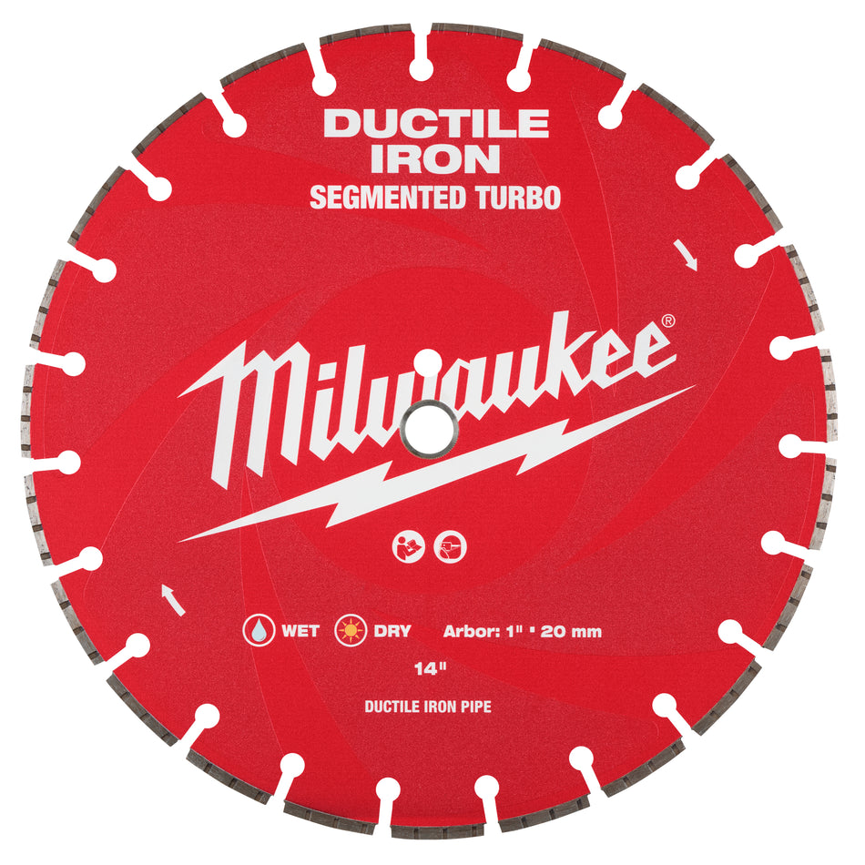 Milwaukee 49-93-7340, 14"x.125x1/20MM DUCTILE IRON