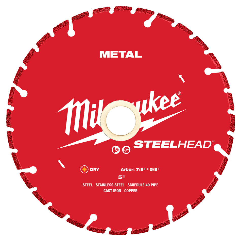 Milwaukee 49-93-7810, 5" STEEL CUTTING DIAM BLADE