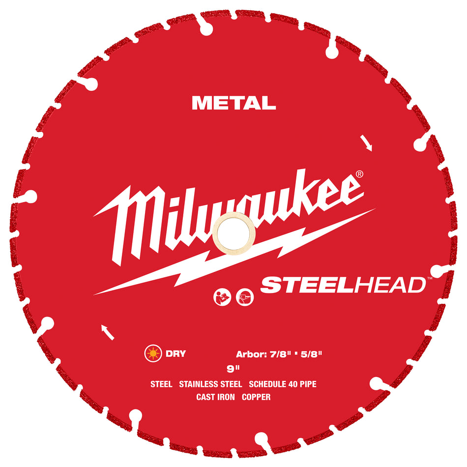 Milwaukee 49-93-7825, 9” STEELHEAD™ Metal Cutting Diamond Blade