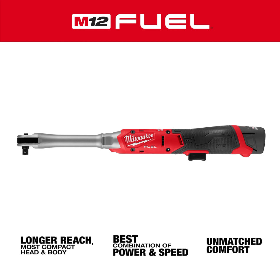 Milwaukee 3059-21, M12 FUEL™ 3/8" Extended Reach Ratchet Kit