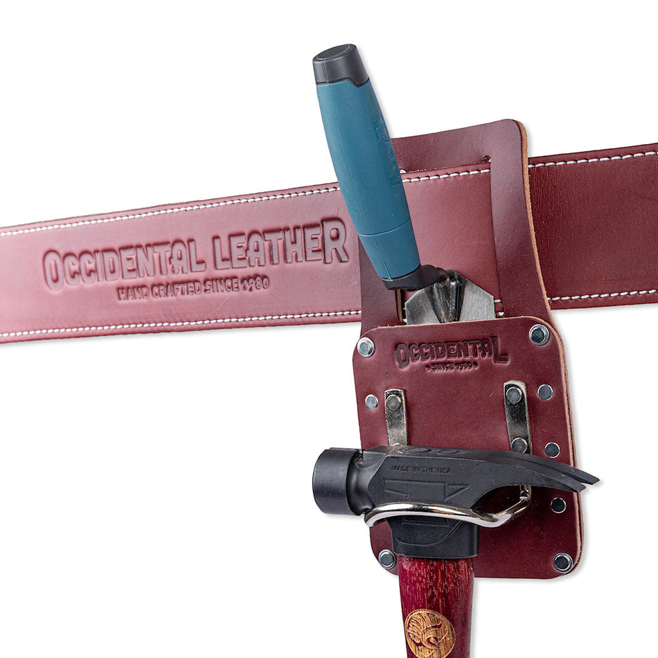 Occidental Leather 5112, Hammer Holder with Trowel & Flat Tool Holder