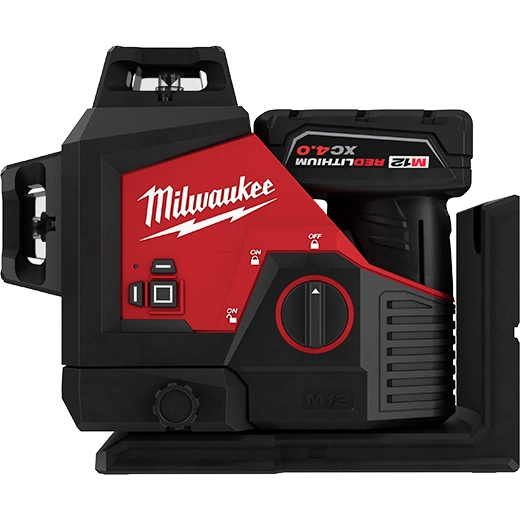 Milwaukee 3632-21, M12 Green 360° 3-Plane Laser Kit