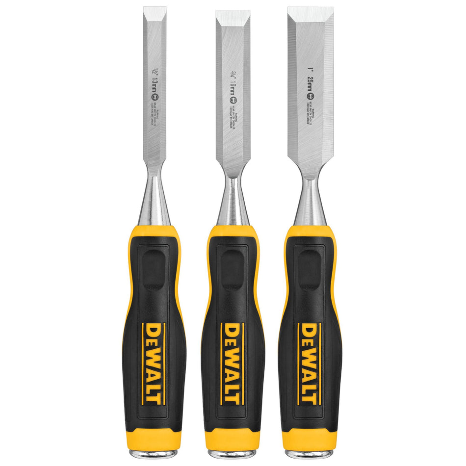 DEWALT DWHT16862, 3 pc. Pro Wood Chisel Set
