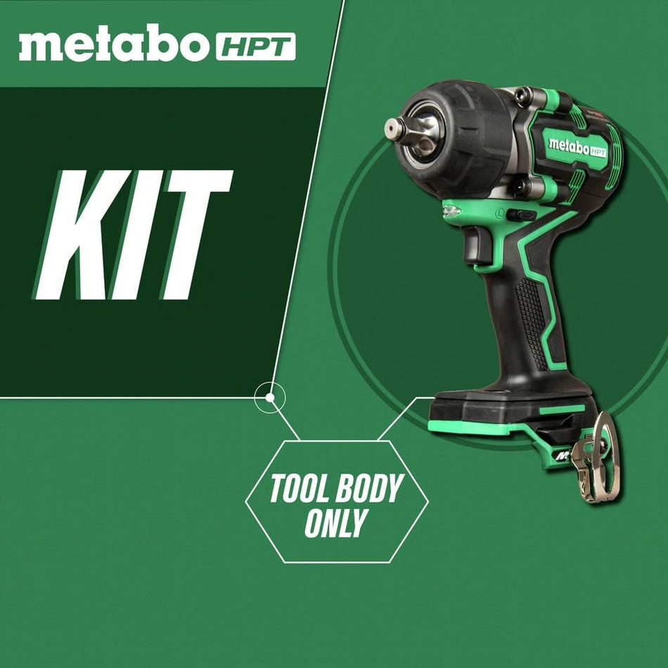 Metabo HPT WR36DEQ4M, 36V MultiVolt™ 1/2 Inch Mid-Torque Impact Wrench (Tool Only)