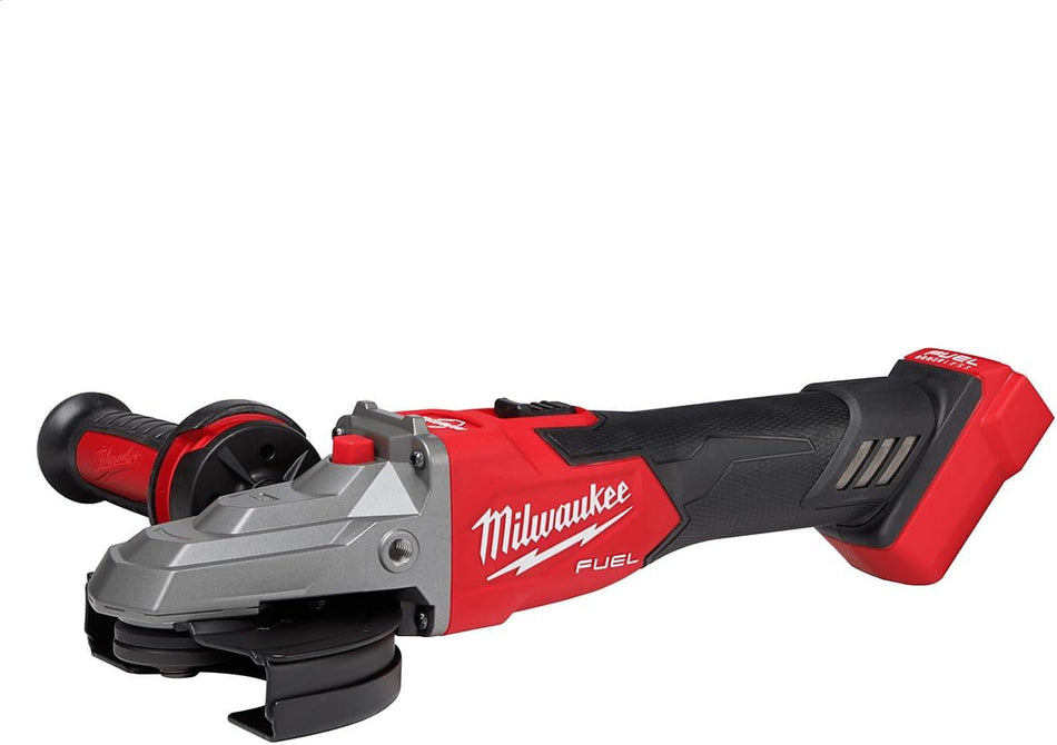 Milwaukee 2887-20, M18 FUEL 5" Flathead Braking Grinder, Slide Switch Lock-On (Tool Only)