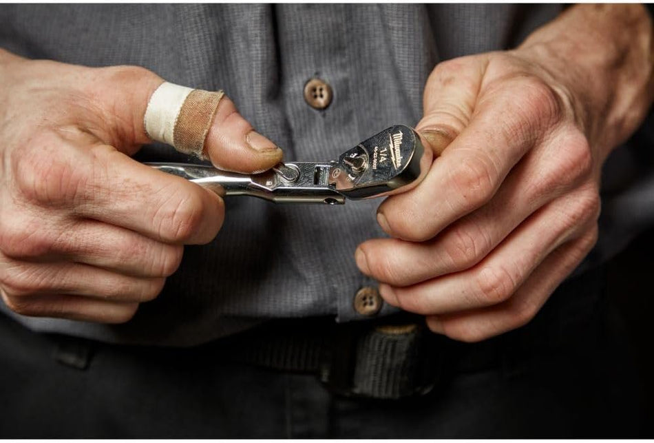 Milwaukee 48-22-9007, 1/4" Drive 6" Flex Head Ratchet