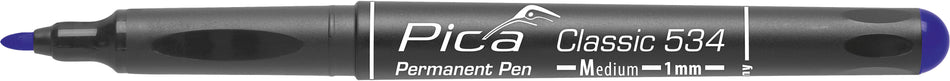 Pica 534/41, Permanent-Marker 'M' Blue Round tip, 1,0mm