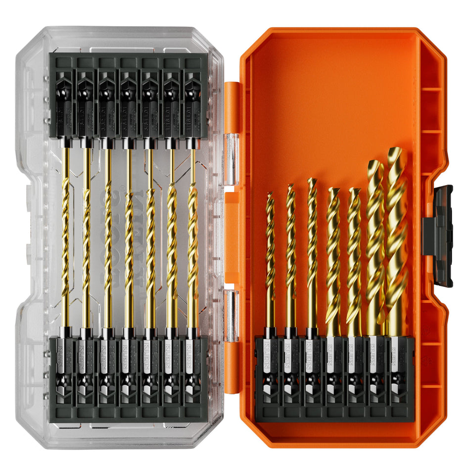 Klein Tools 53621, Titanium Drill Bit Set, 21-Piece