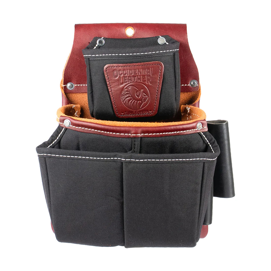 Occidental Leather 5564, Belt Worn Fastener Bag w/Divided Nylon DB