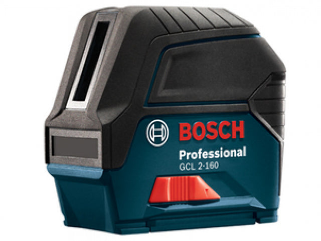 BOSCH GCL2-160, Self levelling 65’ cross line laser with plumb points