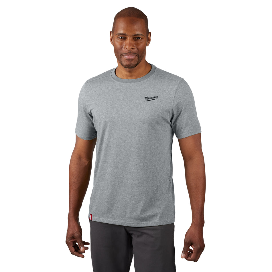 Milwaukee 603G-3X, HYBRID WORK TEE- SS GRAY 3X