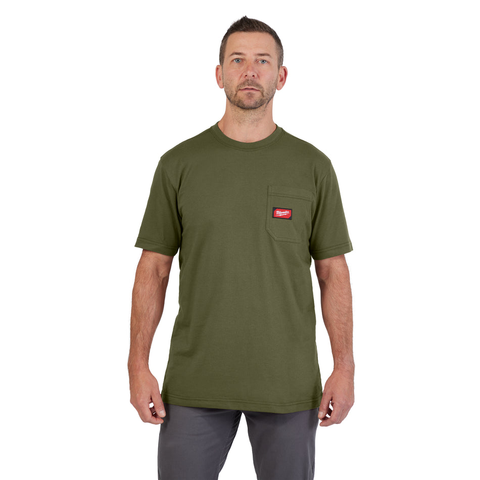 Milwaukee 605GN-L, HEAVY DUTY POCKET T - SS GREEN L
