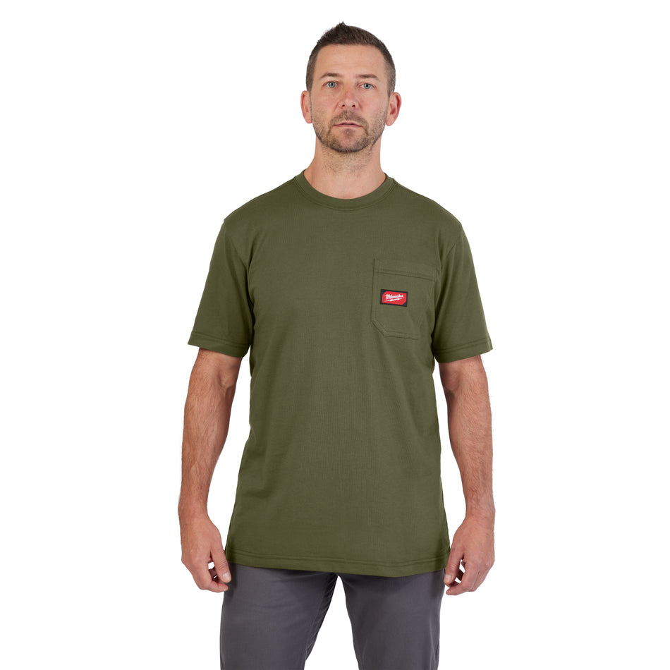 Milwaukee 605GN-3X, HEAVY DUTY POCKET T - SS GREEN 3X