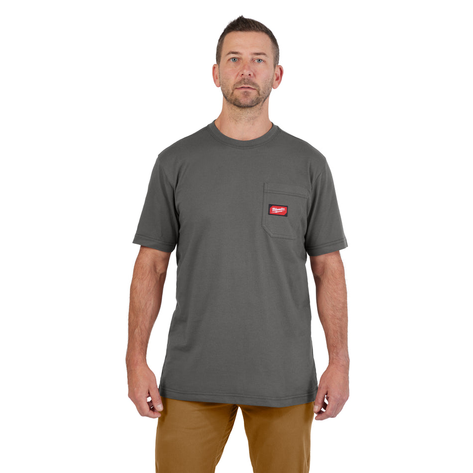 Milwaukee 605G-3X, HEAVY DUTY POCKET T - SS GRAY 3X