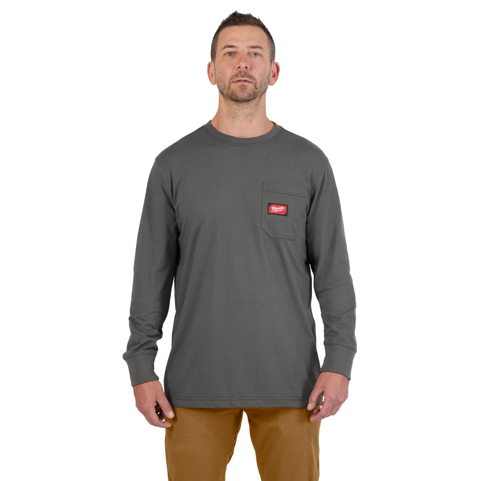Milwaukee 606G-L, GRIDIRON™ Pocket T-Shirt - Long Sleeve L
