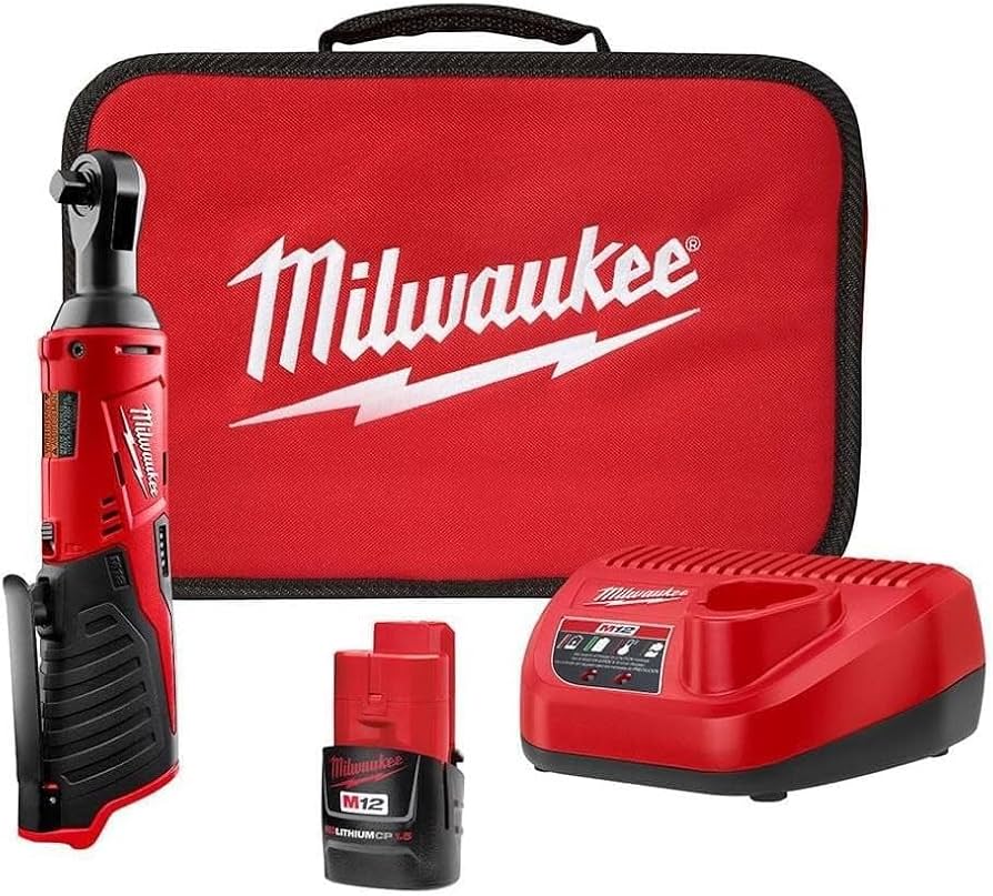 Milwaukee 2457-21, M12 Cordless 3/8" Ratchet Kit