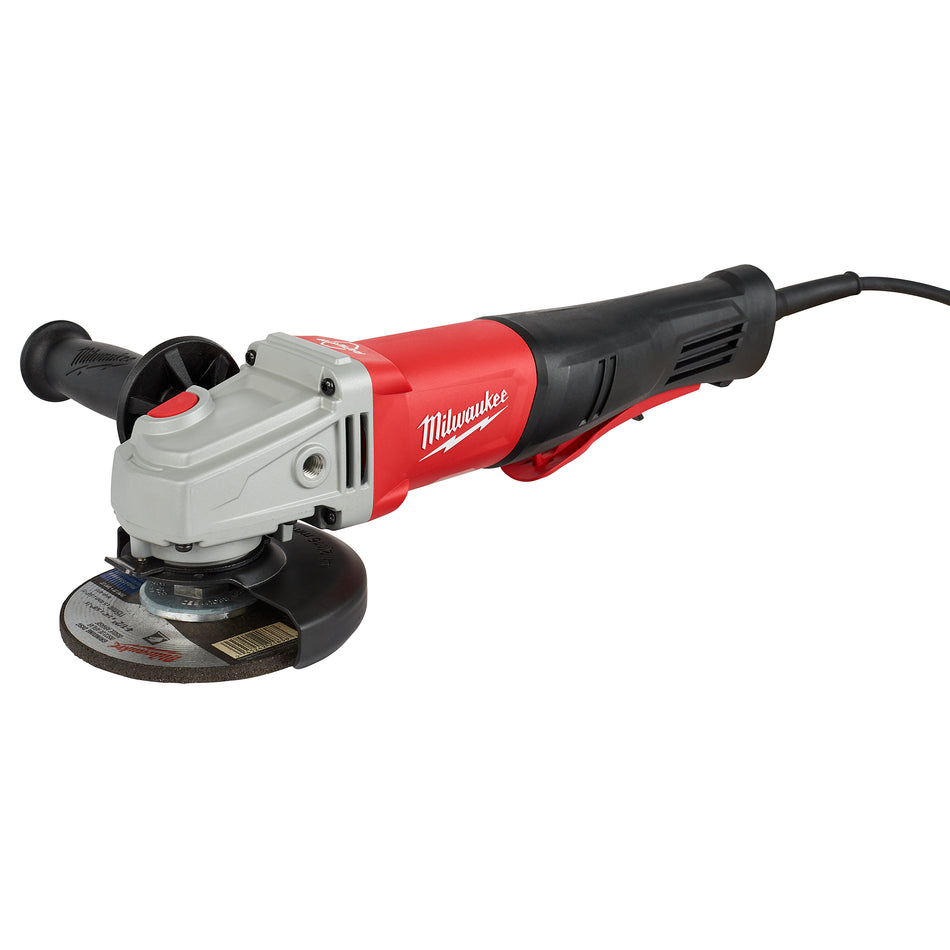 Milwaukee 6143-31, 11 Amp 4-1/2” / 5” Braking Small Angle Grinder Paddle No-Lock