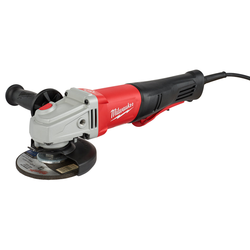 Milwaukee 6143-31, 11 Amp 4-1/2” / 5” Braking Small Angle Grinder Paddle No-Lock