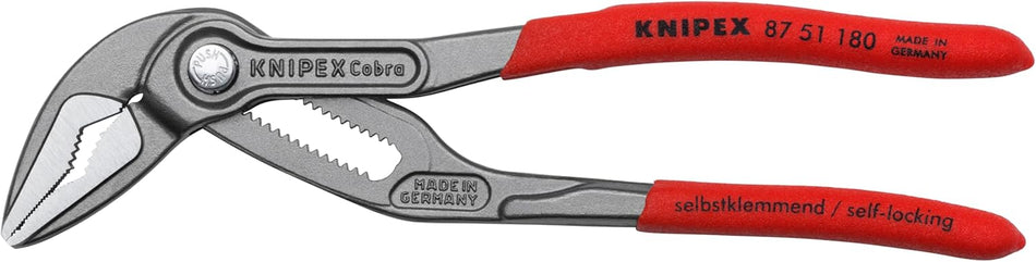 Knipex 87 51 180 SBA, Cobra Extra-Slim (ES) Water Pump Pliers
