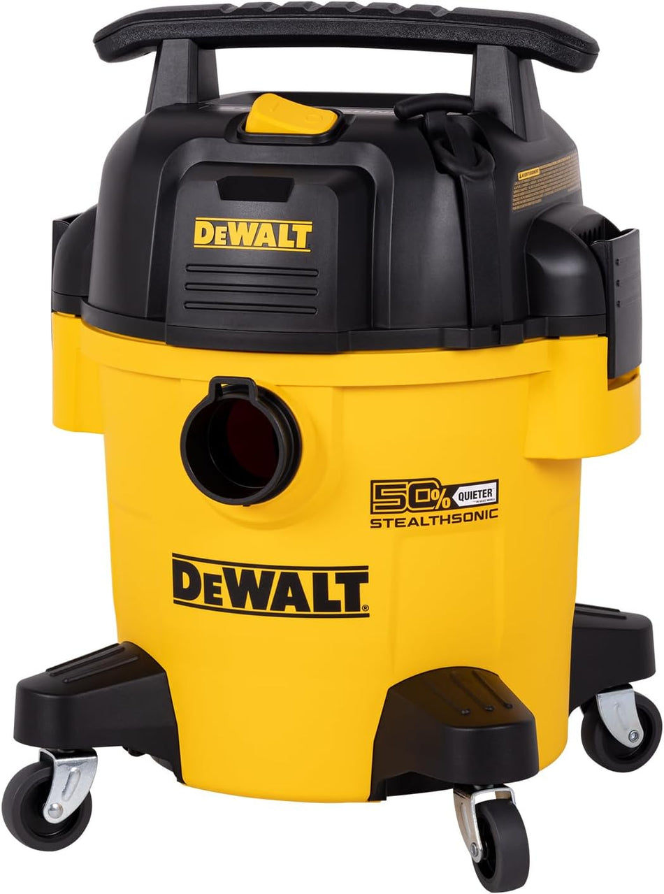 DEWALT DXV05PQT, 5 Gallon STEALTHSONIC Ultra Quiet Poly Shop Vacuum Wet/Dry