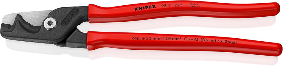 KNIPEX 95 11 225 SBA, 9" StepCut® XL Cable Shears