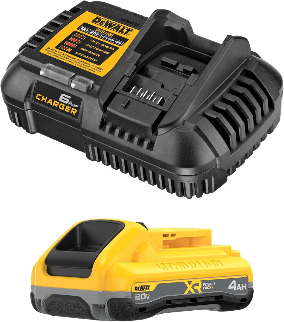 DEWALT DCB2104C, 20V MAX* XR POWERPACK™ 4Ah Battery + Charger Kit