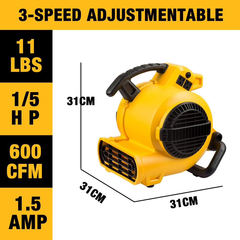 DEWALT DXAM2260, 600CFM AIR MOVER