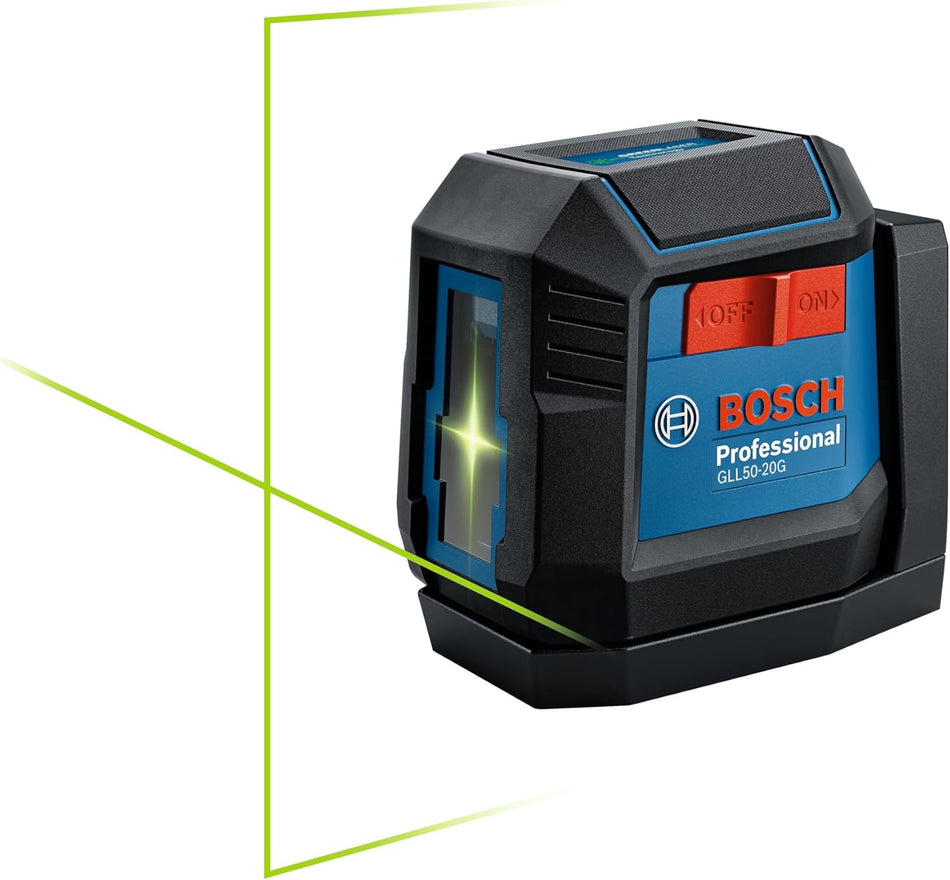 BOSCH GLL50-20G, Green-Beam Self-Leveling Cross-Line Laser