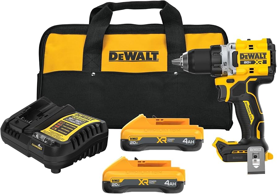 DEWALT DCD801QQ2, 20V MAX XR Brushless 1/2" Drill/Driver With Anti-Rotation Kit