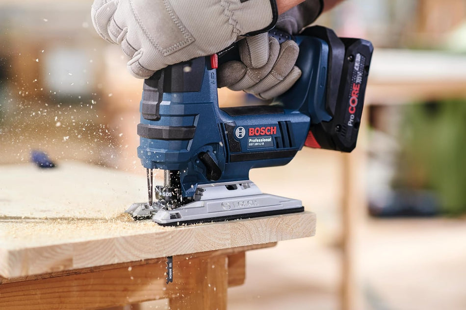 BOSCH T144D, 4", 6TPI, HCS BOSCH Shank Jigsaw Blade  (5 Pk)