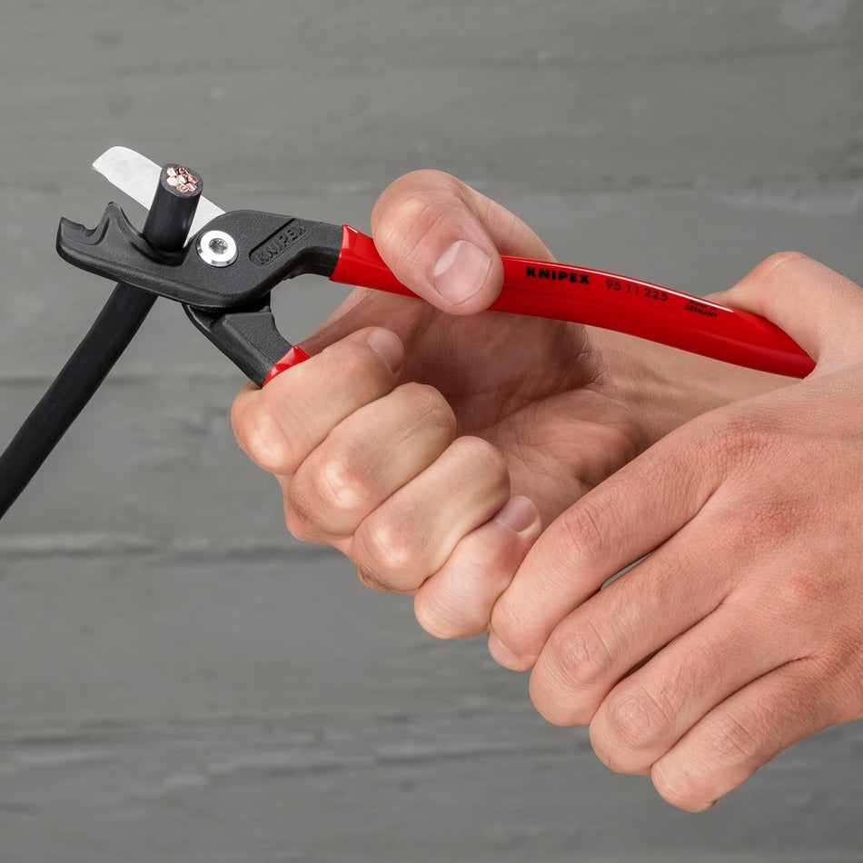 KNIPEX 95 11 225 SBA, 9" StepCut® XL Cable Shears