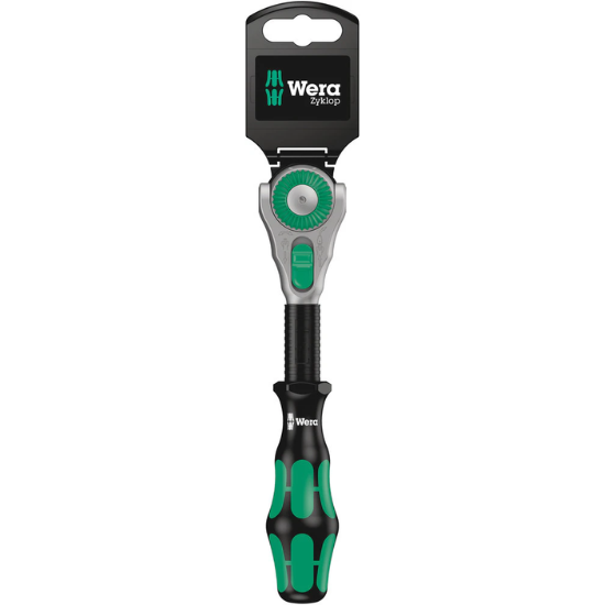 Wera 05073261001, 8000 B SB ZYKLOP SPEED RATCHET WITH 3/8" DRIVE, 3/8" X 199 MM