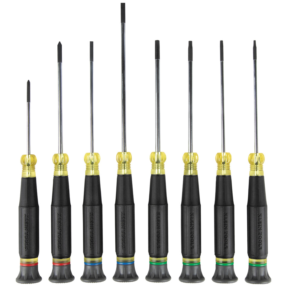 Klein Tools  85617, Precision Screwdriver Set, Slotted, Phillips, and TORX® 8-Piece