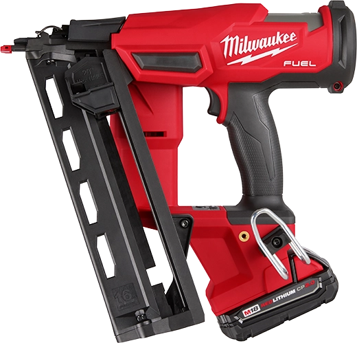 Milwaukee 2841-21CT, M18 FUEL 16 Gauge Angled Finish Nailer Kit