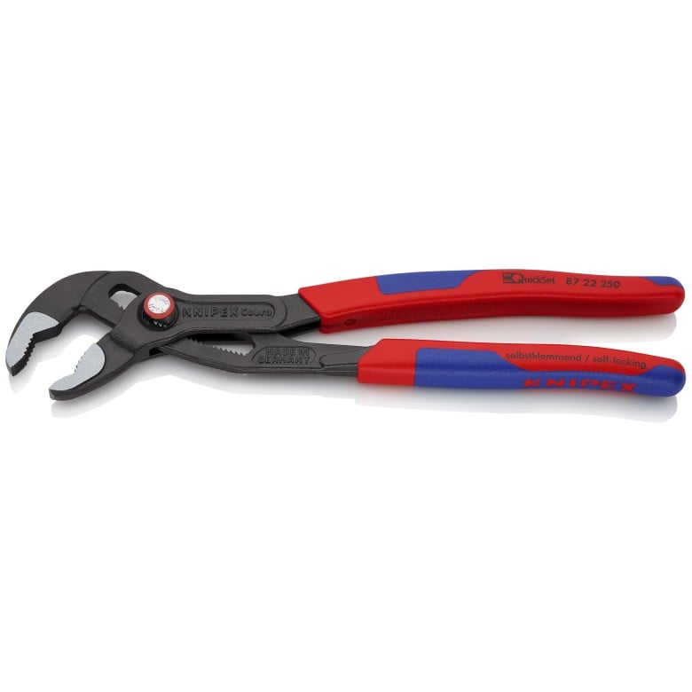 Knipex 87 22 250 SBA, 10" Cobra® QuickSet Water Pump Pliers