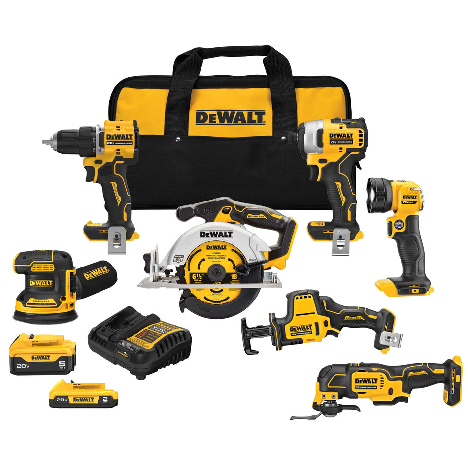 DEWALT DCK700D1P1, 20V MAX XR 7 TOOL COMBO KIT