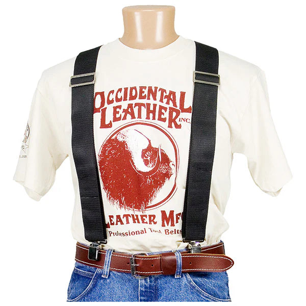 Occidental Leather 9020B, Oxy™ Nylon Suspenders - Black