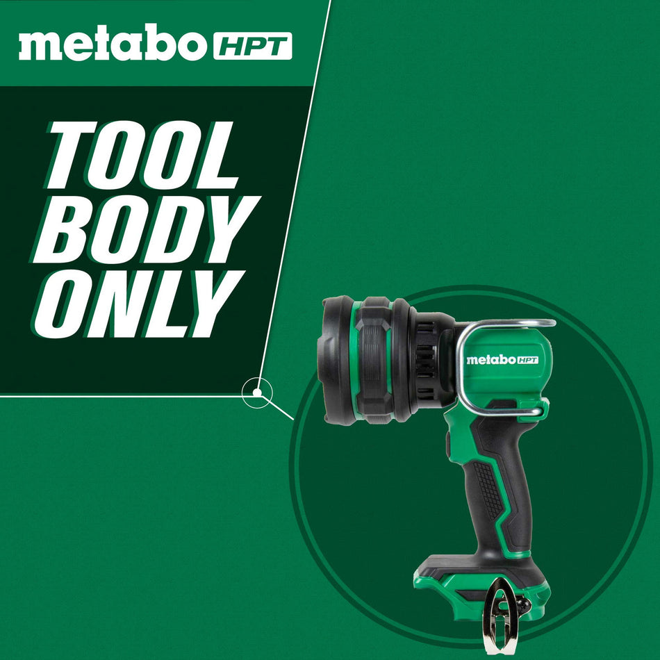 Metabo HPT UB18DHQ4M, 18V MultiVolt Cordless 1050 Lumen LED Handheld Spotlight