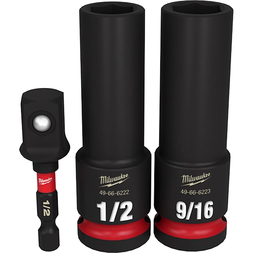 Milwaukee 49-66-4485, SHOCKWAVE 1/2" Drive 3PC Impact Socket Set