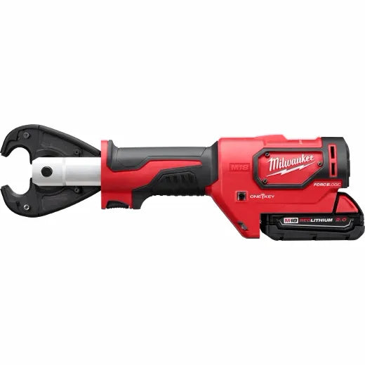 Milwaukee 2678-22, M18 FORCE LOGIC 6T Utility Crimper Kit with D3 Grooves "Snub Nose"