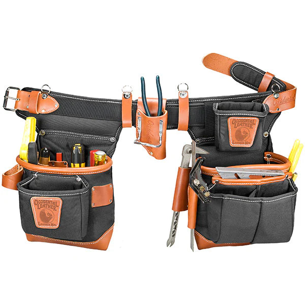 Occidental Leather 9850LH, Adjust-to-Fit™ FatLip™ Tool Bag Set - Black - Left